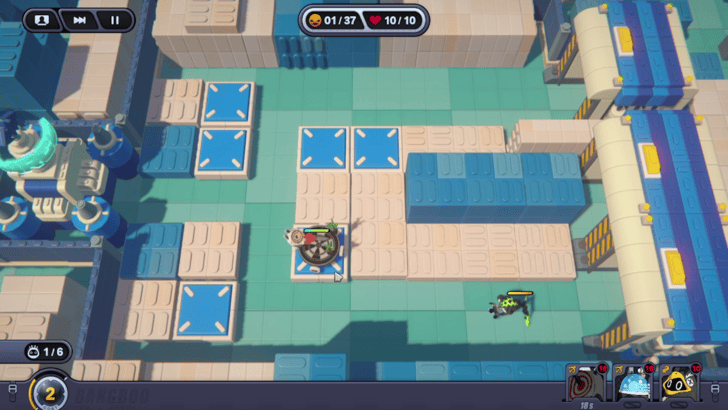 Place Boollseye in the Middle-Bottom Tile