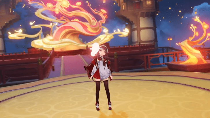 Genshin - Hu Tao Skin - Cherries Snow-Laden - Preview 1