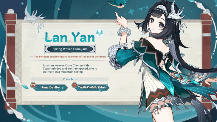 Genshin - Lan Yan Voice Actors