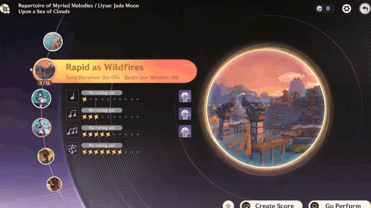 Select Songs from Repertoire of Myriad Melodies