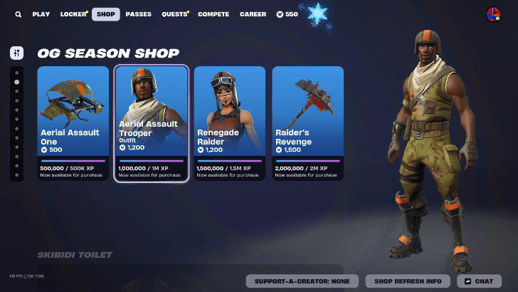 Aerial Assault Trooper Shop