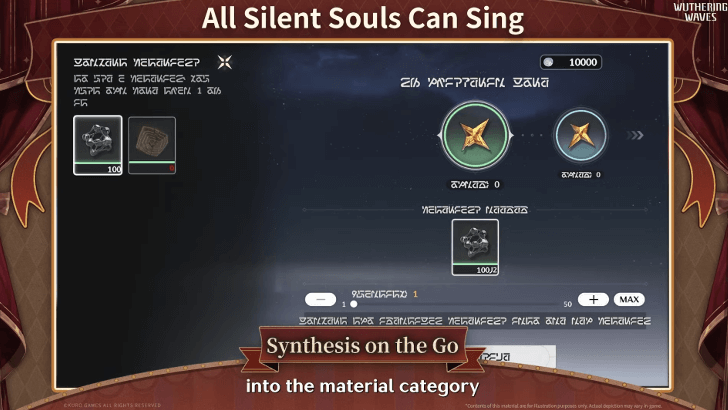 Material Conversion Function