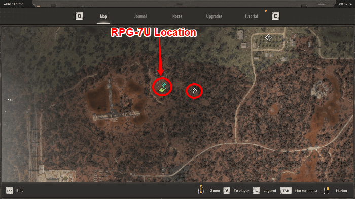 RPG-7U Map Location