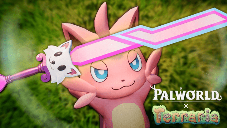 Palworld - Pal Holding Meowmere.png