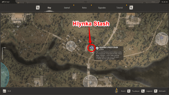 Hlynka Stash Map Location