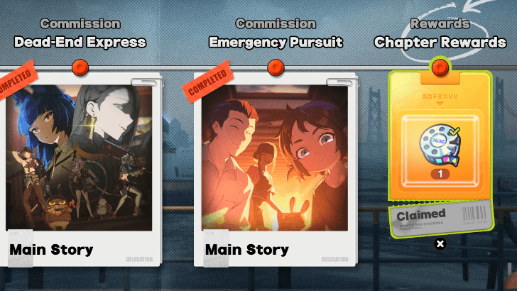 Rewards for Completing the Main Story