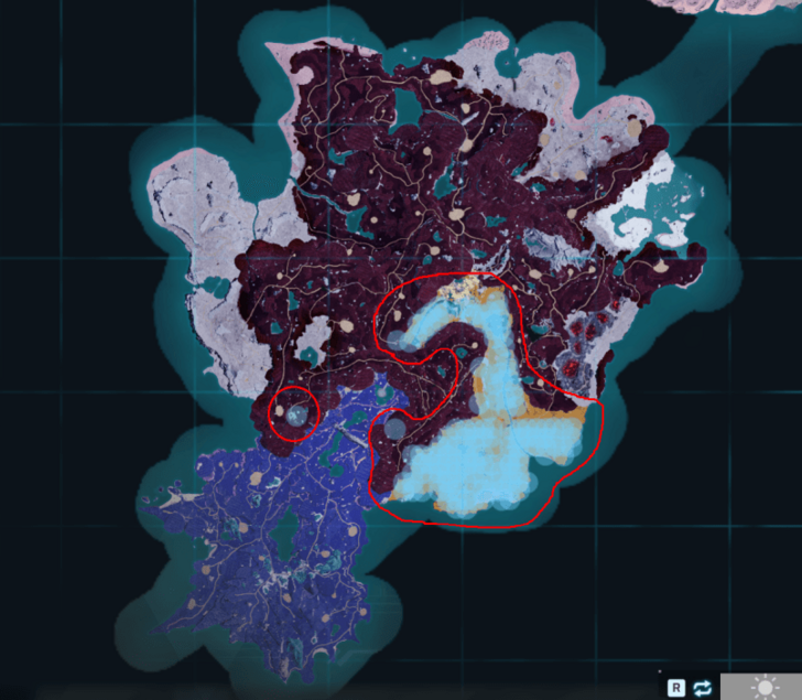 Palworld - Ribbuny Botan Nighttime Habitat