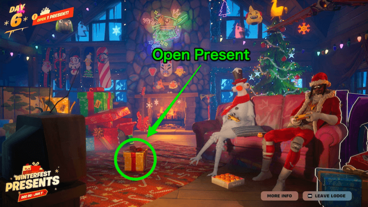 Claim Santa Dogg Winterfest Cabin