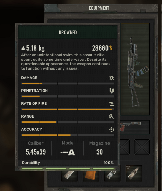 Drowned Gun Full Durability