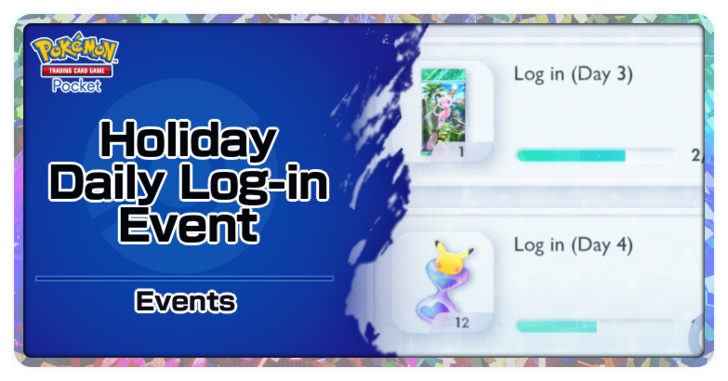 Pokemon TCG Pocket - Holiday Daily Log-In Event Top Banner