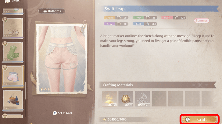 Infinity Nikki Craft Swift Leap Bottoms.png