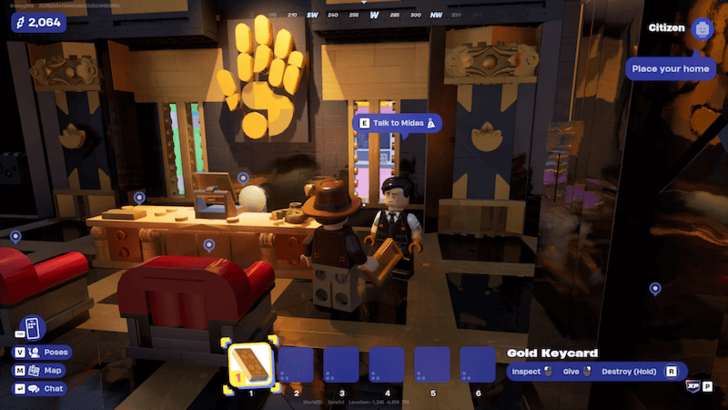 Gold Keycard Talk to Midas