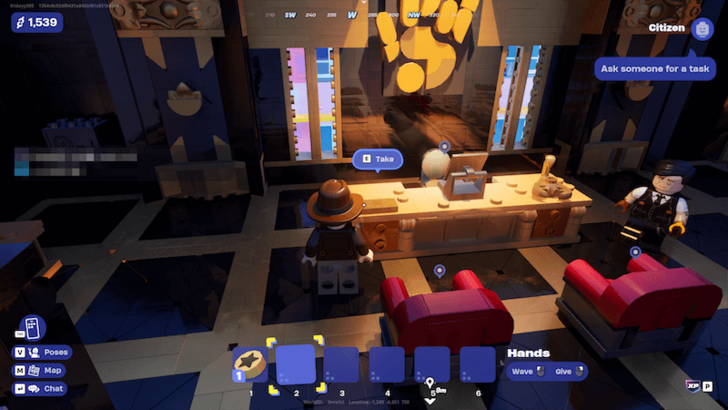 Take Gold Keycard Midas Desk