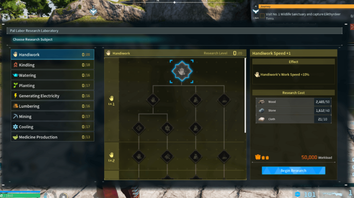 Palworld - Select Research Node
