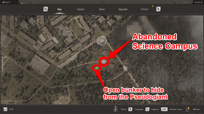Pseudogiant Abandoned Science Campus
