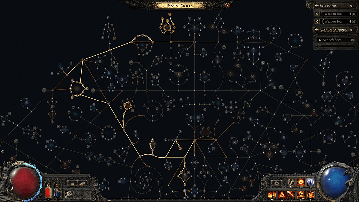 Fire Sorc Passive Tree Pathing