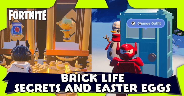 Fortnite - All Secrets and Easter Eggs in LEGO Brick Life