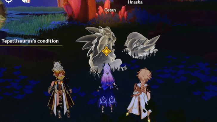 Genshin Impact As the Sun Rises and Sets Walkthrough - Check on the Tepetlisaurus