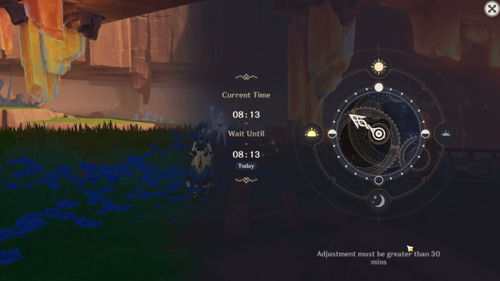 Genshin Impact Journey of Stars and Flames Walkthrough - Wait until two days later (08:00 – 14:00)