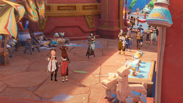 Genshin Impact When All Becomes a Monument Walkthrough - Continue on the "parade of blessings"