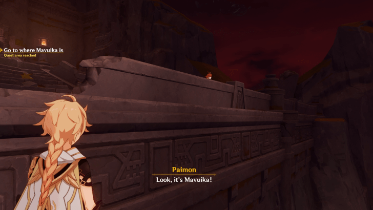 Genshin Impact When All Becomes a Monument Walkthrough - Go to where Mavuika is