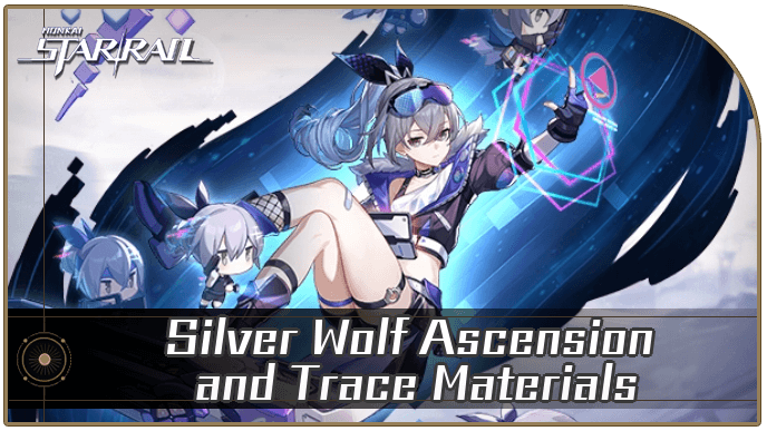Honkai Star Rail - Silver Wolf Ascension and Trace Materials