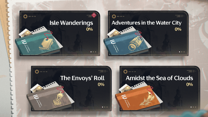 Wuthering Waves - Tales of the Isles - Four Subcategories