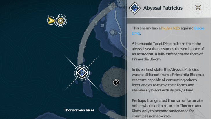 Abyssal Patricius Location