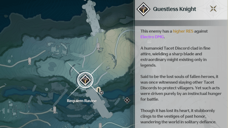 Questless Knight Location