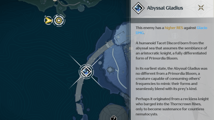 Abyssal Gladius Location