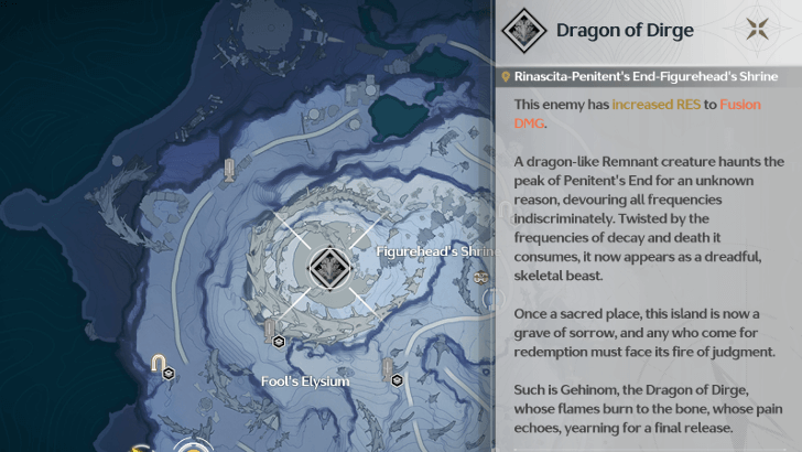 Dragon of Dirge Location