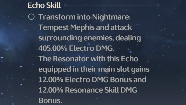Wuthering Waves - Grants Passive Bonuses When Equipped in Main Slot