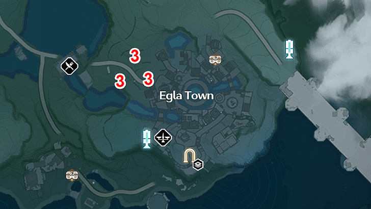 Sword Acorus Egla Town Locations