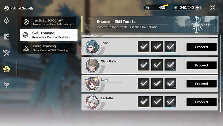 Carlotta Skill Training