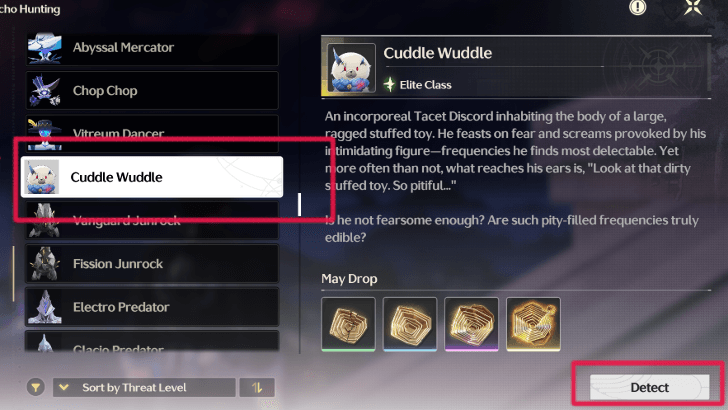 Wuthering Waves - Use the Guidebook to Locate a Cuddle Wuddle