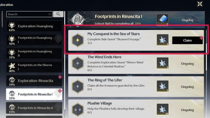 Wuthering Waves - Skyward Voyage Trophy