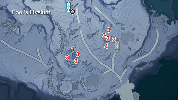 Golden Fleece Fools Elysium Locations