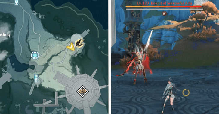 Knight of Sorrowful Aria location