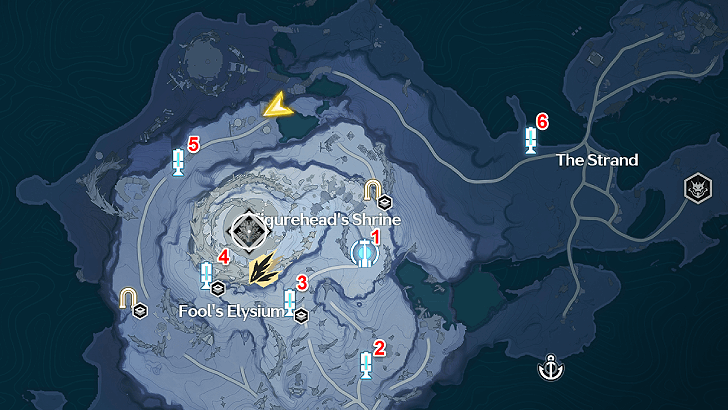 Penitents End Resonance Beacon Locations