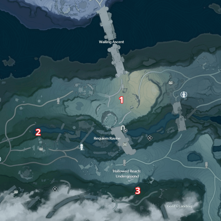 Wuthering Waves - Overflowing Palette Map - Hallowed Reach