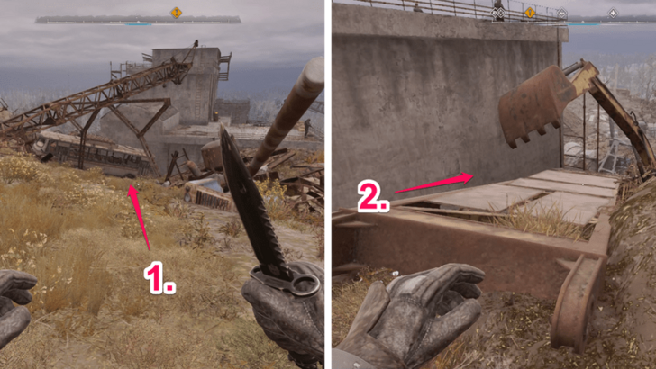 Getting Down From the Crane 3