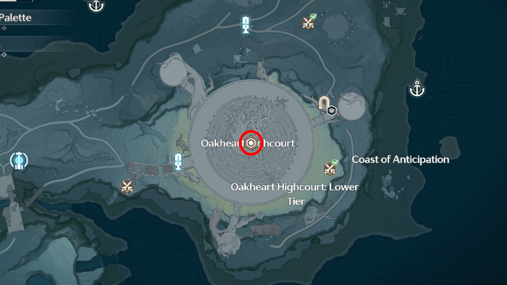 Wuthering Waves - Fagaceae Peninsula Oakheart Highcourt Location