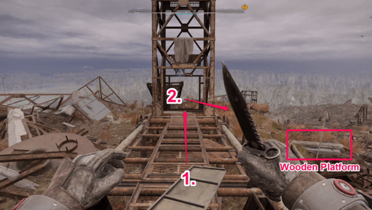 Getting Down From the Crane 1