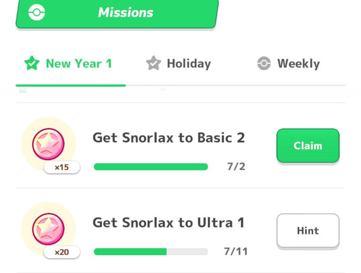 New Year 2025 Event Missions