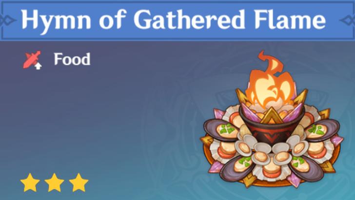 Genshin Impact - How to Get Hymn of Gathered Flame and Effects