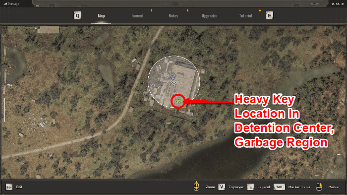 Heavy Key Map Location