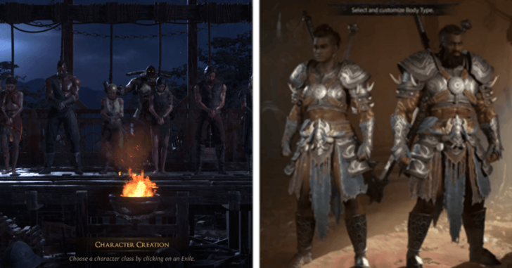 Path of Exile 2 Vs Diablo 4 Character Creation