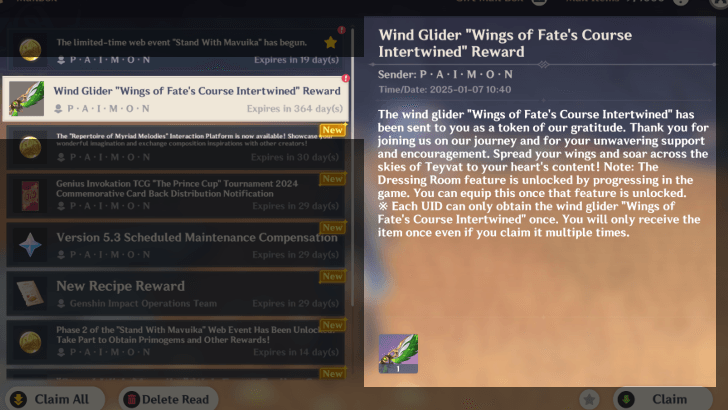 Genshin - Wings of Fate