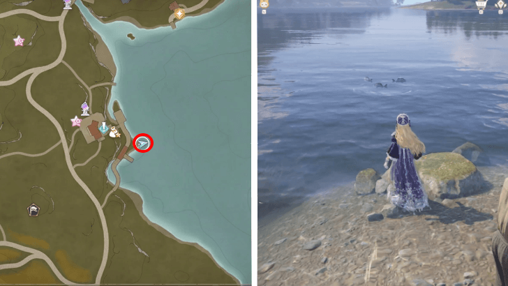 Infinity Nikki Catch a Pink Ribbon Eel for Ocheno