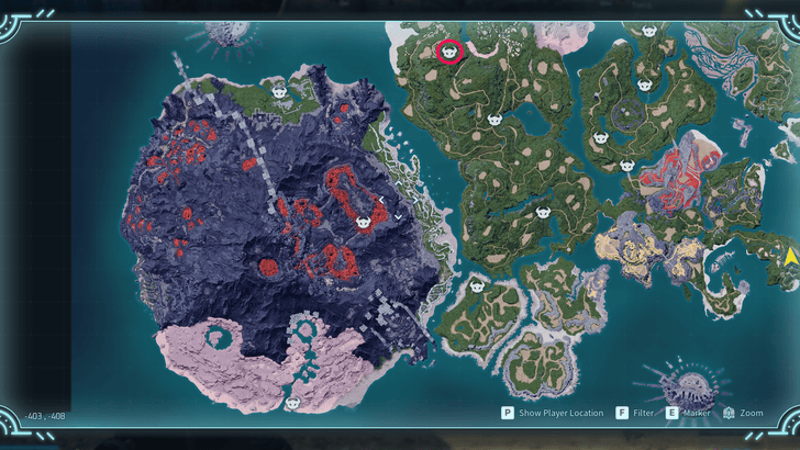 Palworld - Rampaging Mossanda Location